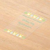 Bunny Kisses & Easter Wishes Birthday Acryleinladungen (Ablage )