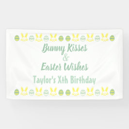 Bunny Kisses & Easter wünscht Geburtstag Banner