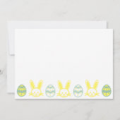 Bunny Kisses & Easter wünscht Geburtstag Einladung (Rückseite)