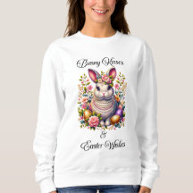 Bunny Kisses & Easter wünscht Women's Sweatshirt