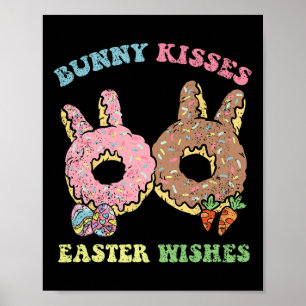 Bunny Kisses Oaster wünscht Bunny Donut Egg Jagen Poster