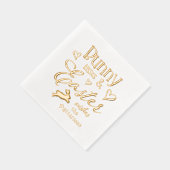 Bunny Kisses Oaster wünscht Personalisierten Namen Servietten Mit Folie (Rechts)