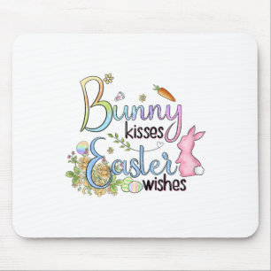 Bunny Kisses Oaster wünscht T-Shirt-Geschenk Mousepad