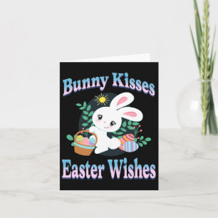 Bunny Kisses Osterfest wünscht Niedlich Ostern Bun Karte