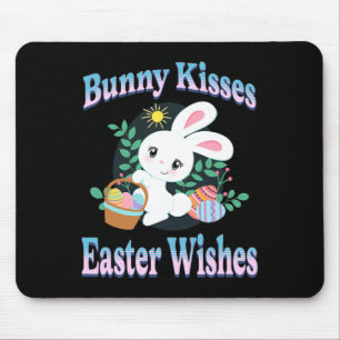 Bunny Kisses Osterfest wünscht Niedlich Ostern Bun Mousepad