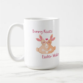 Bunny Kisses, Ostern Wünsche auf dem Weg Kaffeetasse