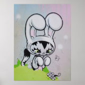 Bunny Kitty Butterfly Poster (Vorne)