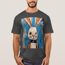 Bunny-Kunst Bunter Kaninchen-Malerei Tierliebhaber