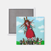 BUNNY LADY MAGNET (Vorderseite/Rückseite)