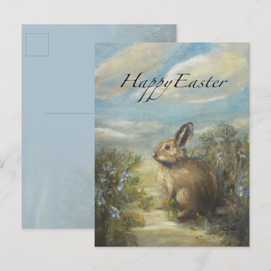 Bunny Lane EASTER Postkarte (Vorne/Hinten)