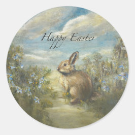Bunny Lane OSTERN Runder Aufkleber