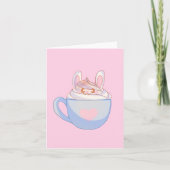 Bunny Latte mit Cinnamon Karte (Vorderseite)