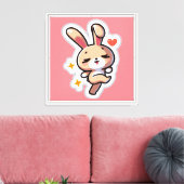Bunny Leinwanddruck (Insitu (Wohnzimmer))