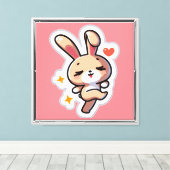Bunny Leinwanddruck (Insitu (Holzboden))