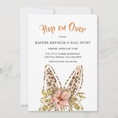 Bunny Leo Ostern Brunch & Egg Hunt Einladung (Vorderseite)