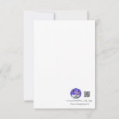 Bunny Liebe Balloons Danke-Card Dankeskarte (Rückseite)