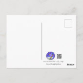 Bunny Liebe Balloons Postkarte (Rückseite)