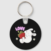 Bunny Liebe Keyring Schlüsselanhänger (Rückseite)