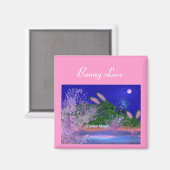 Bunny Liebe Magnet (Vorderseite/Rückseite)