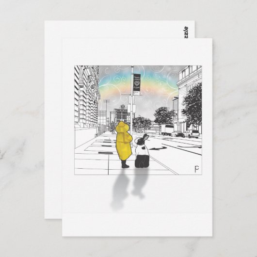 BUNNY LIEBE POSTKARTE (Vorne/Hinten)