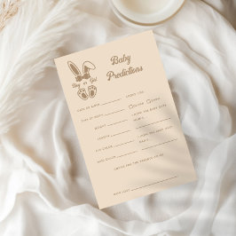 Bunny Light Beige Gender Reveal Baby Vorhersagen