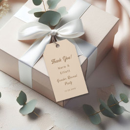 Bunny Light Beige Gender Reveve Vielen Dank Geschenkanhänger