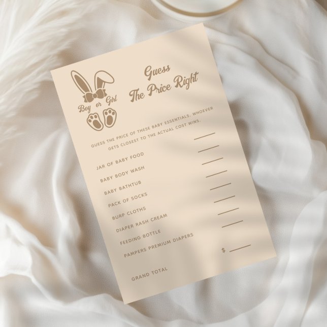 Bunny Light Beige Geschlecht offenbaren den Preis (Von Creator hochgeladen)