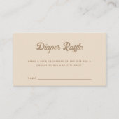 Bunny Light Beige Geschlecht offenbart Windeln Raf Begleitkarte (Vorderseite)