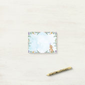 Bunny & Lilac Butterfly Post-it Notes Klebezettel (Auf Schreibtisch)