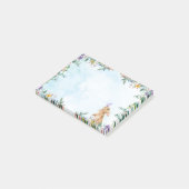 Bunny & Lilac Butterfly Post-it Notes Klebezettel (angewinkelt)