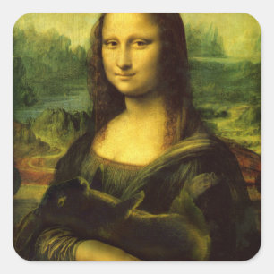 BUNNY LISA QUADRATISCHER AUFKLEBER