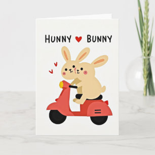 Bunny Love Scooter Ride Karte