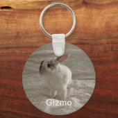 Bunny Lover's Personalisiertes Foto und Name Keepa Schlüsselanhänger (Vorderseite)