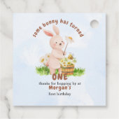 Bunny macht ein Niedliches Baby Kaninchen 1. Gebur Geschenkanhänger (Rückseite)