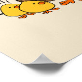 Bunny macht Schokolade kackend lustigen Cartoon Poster (Ecke)