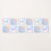 Bunny Magic Square Design Yoga Mat Yogamatte (Rückseite (Horizontal))