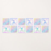 Bunny Magic Square Design Yoga Mat Yogamatte (Vorderseite (Horizontal))