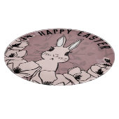 Bunny Magnolia Blume Ostern Schneidebrett (Ecke)
