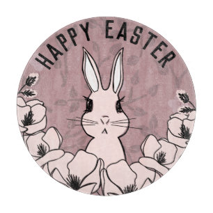 Bunny Magnolia Blume Ostern Schneidebrett