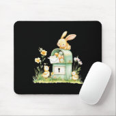 Bunny Mailbox mit Eiern Mousepad (Mit Mouse)