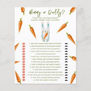 Bunny - Mama oder Papa Baby Dusche Spiel