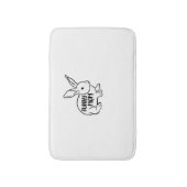 Bunny Mama Rabbit Lover Badematte (Vorderseite Vertikal)