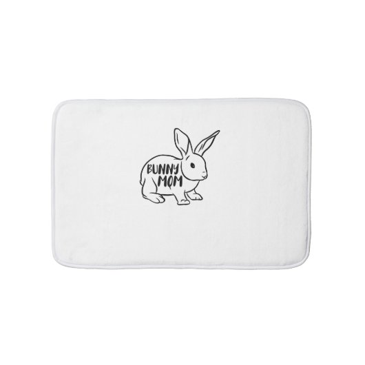 Bunny Mama Rabbit Lover Badematte (Vorderseite)