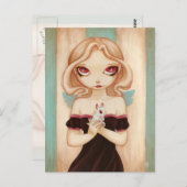 Bunny - Märchenalbino - Sonnige Postkarte (Vorne/Hinten)