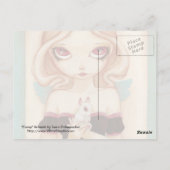 Bunny - Märchenalbino - Sonnige Postkarte (Rückseite)