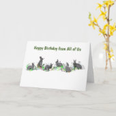 Bunny Meadow Card (Geburtstag) Karte (Gelbe Blume)