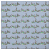 Bunny Meadow Fabric (Light Blue) Stoff (Muster)