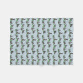Bunny Meadow Fleece Blanket (Light Blue) (Vorderseite (Horizontal))