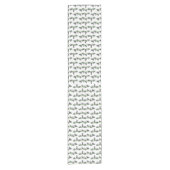 Bunny Meadow Table Runner (Farbe auswählen) Kurzer Tischläufer (Vorderseite)