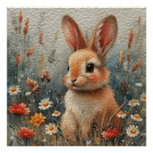 Bunny Melody: Ein bisschen Whimsy Bunny Poster (Vorderseite)